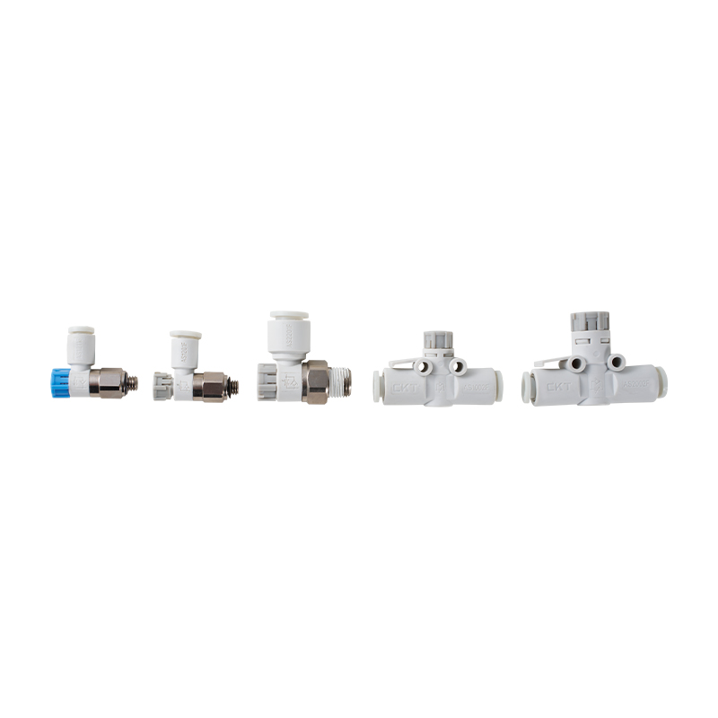 AS Series Speed Control Valve With Quick Change Connector (Straight Through Type)